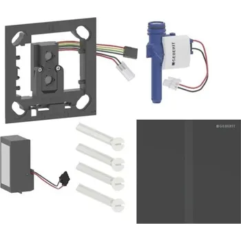 Geberit - Elektronické ovládání splachování pisoárů typ 40, síťové napájení, easy to clean, Bluetooth, matná černá 116.227.14.1