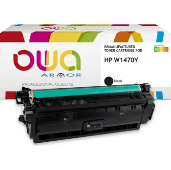 Tiskárna OWA ARMOR toner kompatibilní s HP W1470Y, černá/black,42000str.