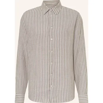 Pánská košile Juvia Pánská Mušelínová Košile Regular Fit, khaki / bílá, 40