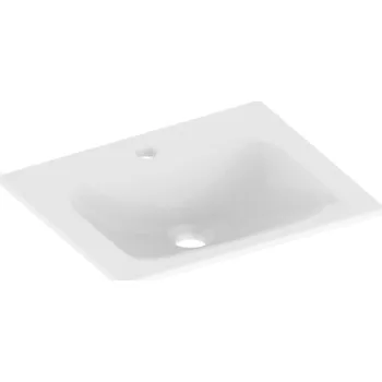 Umyvadlo Keuco Plan - Umyvadlo 47x38 cm, skrytý přepad, otvor pro baterii, CleanPlus, bílá 32930314601