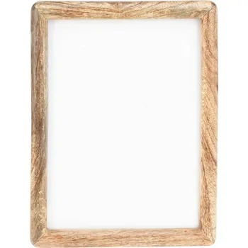Rám na obraz Home Styling Collection Dřevěný fotorámeček, stojící, mangové dřevo, 18 x 2 x 23 cm