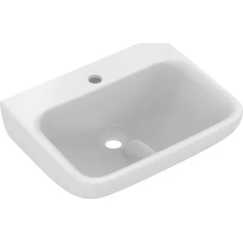 Umyvadlo Ideal Standard Contour 21+ - Umývátko 50x40 cm, bez přepadu, otvor pro baterii, SmartGuard+, bílá E1603HY