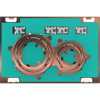 Splachovací tlačítko Geberit Sigma21 - Ovládací tlačítko pro 2 množství splachování, červené zlato/bez výplně 115.650.00.1