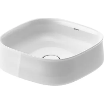 Umyvadlo Duravit Zencha - Umyvadlo na desku 42x42 cm, bez přepadu, DuraCeram, bílá 2373420079