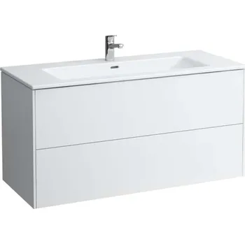 Umyvadlo Laufen Pro S - Skříňka s umyvadlem, 120x61x50 cm, 2 zásuvky, matná bílá H8649632601041