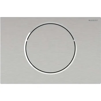 Splachovací tlačítko Geberit Sigma10 - Elektronické ovládání splachování, bateriové napájení, easy to clean, kartáčovaný nerez 115.869.SN.6