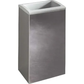 Odpadkový koš Keuco Collection Moll - Otevřený odpadkový koš, nástěnný, antracit/chrom 12788010001