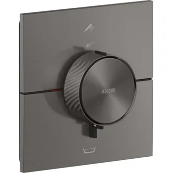 Vodovodní baterie Axor ShowerSelect ID - Termostatická baterie pod omítku, pro 2 spotřebiče, kartáčovaný černý chrom 36753340