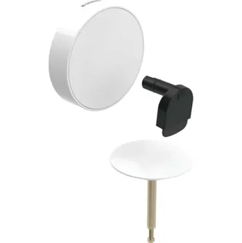 Geberit Příslušenství - Souprava pro kompletaci vanové soupravy, s otočným ovládáním a přívodem d52, alpská bílá 150.481.11.1