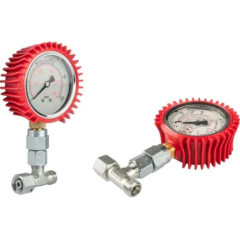 Hydrolider Glycerinový manometr 0 - 160 bar s T-kusem BBA M18x1,5 a připojením
