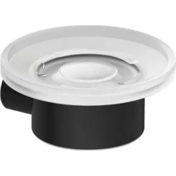 Mýdlenka Kludi Vela R - Mýdlenka s držákem, sklo/matná černá 5898539