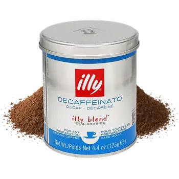 Horký nápoj illy | Bez kofeinu - 125 g mleté kávy