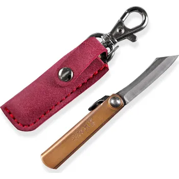 Kuchyňský nůž Sekiryu Japan Japonský nůž Higonokami mini v červeném pouzdře