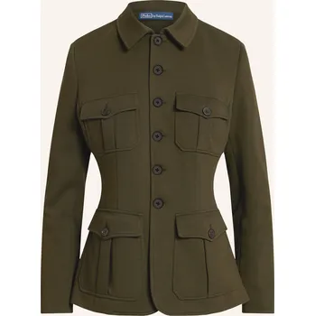 Dámský blejzr Polo Ralph Lauren Dámská Polní Bunda Z Džerzeje, olivová, 34