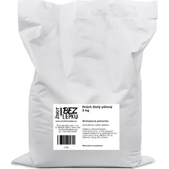 Luštěnina Život bez lepku Hrách žlutý půlený 5 kg