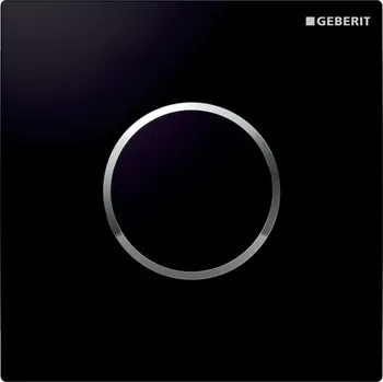 Splachovací tlačítko Geberit Splachovací systémy - Elektronické ovládání splachování pisoárů typ 10, síťové napájení, černá/chrom 116.025.KM.1