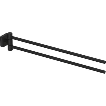 Kludi Vela S - Dvojitý držák na ručníky, matná černá 2597739