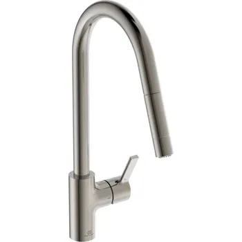 Ideal Standard Gusto - Dřezová baterie s výsuvnou sprškou, ocel BD416GN