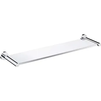 Drátěná police OMNIRES Modern Project - Polička, délka 55 cm, sklo/chrom MP60930CR