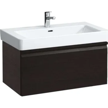 Nábytek Laufen Pro S - Umyvadlová skříňka, 81x45x39 cm, 1 zásuvka, wenge H4835020964231