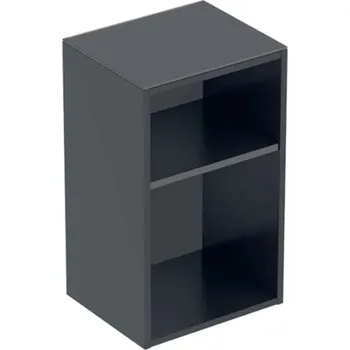 Koupelnový nábytek Geberit Smyle Square - Boční skříňka, otevřená, lávová 500.358.JK.1