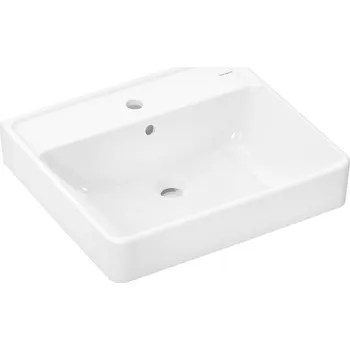 Umyvadlo Hansgrohe Xanuia Q - Umyvadlo 55x48 cm, s přepadem, otvor pro baterii, bílá 60132450