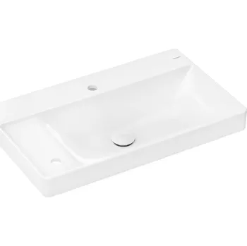 Umyvadlo Hansgrohe Xelu Q - Umyvadlo 80x48 cm, bez přepadu, otvory pro baterii a ovládání, SmartClean, bílá 61034450