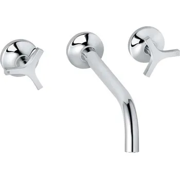 Vodovodní baterie Kludi Nova Fonte - Umyvadlová baterie pod omítku, 3-otvorová instalace, chrom 201460539