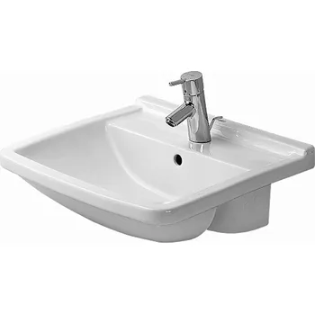Duravit Starck 3 - Umyvadlo vestavné 55x46 cm, s 1 otvorem pro baterii, bílá 0310550000