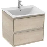 Ideal Standard Connect Air - Skříňka pod umyvadlo, 60x44x52 cm, dekor světlé dřevo/světlá hnědá mat E0818UK