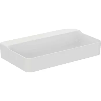 Umyvadlo Ideal Standard Conca Ceram - Umyvadlo na desku 80x45 cm, bez přepadu, bez otvoru pro baterii, bílá T383101