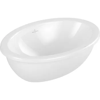 Villeroy & Boch Loop&Friends - Umyvadlo vestavné, 43x28 cm, s přepadem, CeramicPlus, alpská bílá 4A5300R1