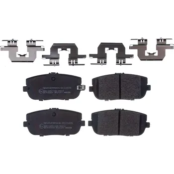 Brzdový systém Sada brzdových destiček, vždy 4 kusy v sadě DENCKERMANN B111609