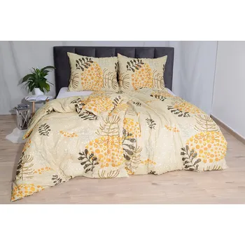 Povlečení Bavlněné povlečení PLUS prodloužené AMELIE béžové