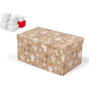 Dárková taška UNIPAP krabice dárková vánoční B-V008-H 30x19x15cm 5371037 557852