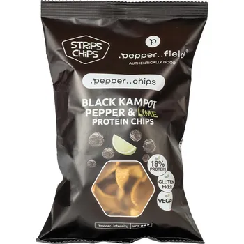 Chips Proteinové chipsy s černým Kampotským pepřem a limetkou