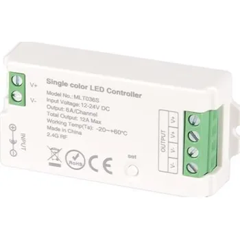 LED osvětlení Vipelectro Přijímač dálkového ovládání jednobarevných LED pásek