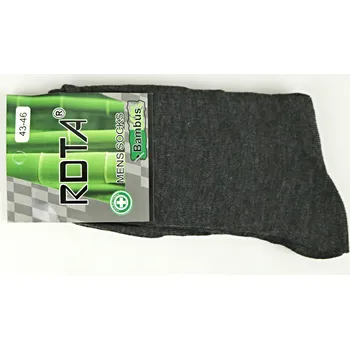 Pánské ponožky ROTA Pánské bambusové ponožky tm. šedé Velikost: 43 - 46