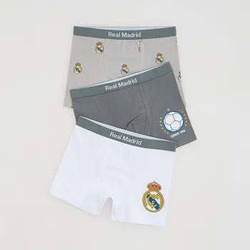 Dětská móda Reserved - Boxerky Real Madrid 3 pack - tmavě šedá - 002HW-90X - 002HW-90X-U15