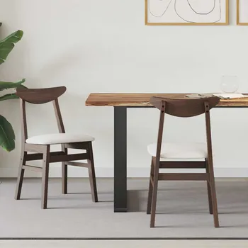 Jídelní židle 2 pcs Světle hnědá 42 x 47.5 x 81 cm