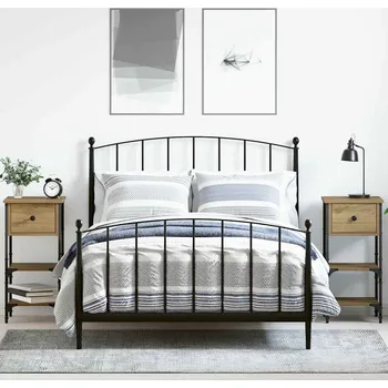 Ložnice Noční skříňka se zásuvkou 2 pcs Hnědá 33,5 x 36 x 70 cm