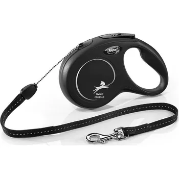 Vodítko pro psa Flexi Samonavíjecí vodítko Classic S lanko 8 m černé