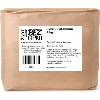 Rýže Život bez lepku Rýže kulatozrnná 1 kg