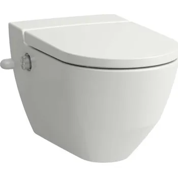 Bidet Laufen Cleanet Navia - Elektronický bidet s keramikou, boční přívod vody, SoftClose, Rimless, s LCC, bílá H8206014007171