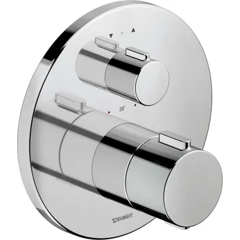 Vodovodní baterie Duravit - Termostatická baterie pod omítku, pro 2 spotřebiče, chrom TH4200014010