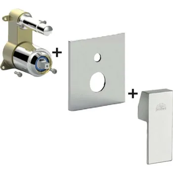 Vodovodní baterie Paffoni West - Baterie pod omítku pro 2 spotřebiče, chrom WSBOX015CR