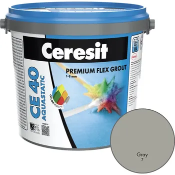 Spárovací hmota Ceresit CE 40 AQUASTATIC PREMIUM FLEX FUGA 07 Šedá 2kg, KS.05380