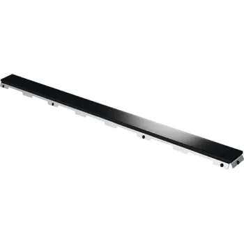 Odvodňovací žlab Tece TECEdrainline - Rošt pro sprchový žlab 100 cm, sklo/černá 601092