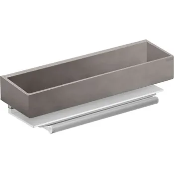 Drátěná police Keuco Edition 11 - Polička se stěrkou na sklo, délka 30 cm, kartáčovaný nikl 11159050000