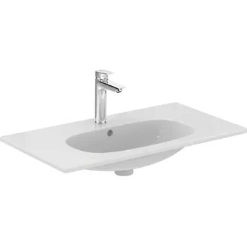 Ideal Standard Tesi - Umyvadlo nábytkové 83x45 cm, s přepadem, otvor pro baterii, matná bílá T3509V1